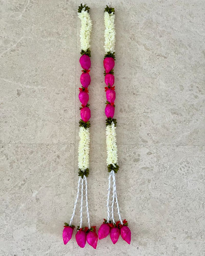 Lotus Long Festive Decor Hangings | Set of 2 | 14 inches