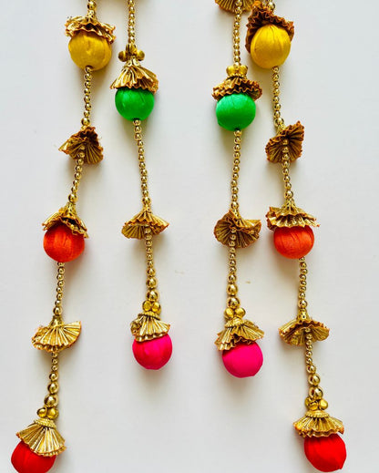 Rimjhim Festive Gota Door Hanging | Set of 2 | 18 x 2 inches