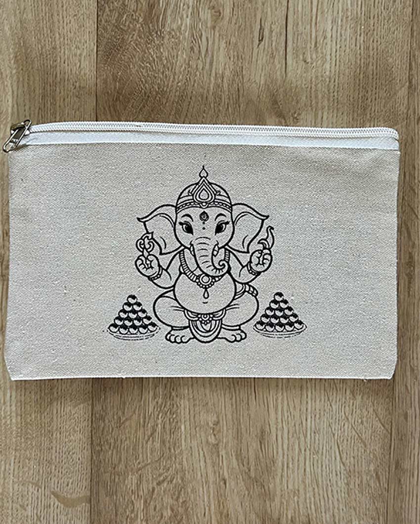 Divine DIY Coloring Lord Ganesha Pouch | Set of 2 | 10 x 7 inches