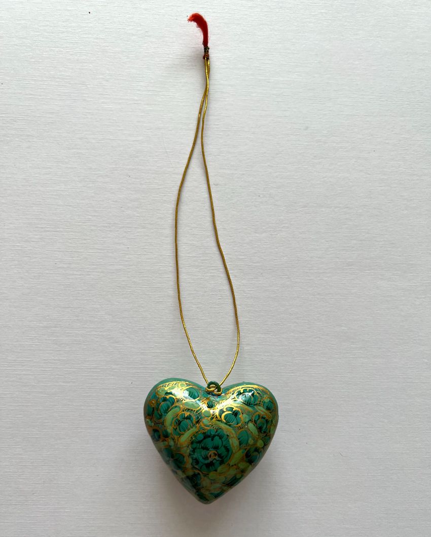 Little Green Heart Christmas Ornament