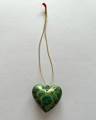 Little Green Heart Christmas Ornament