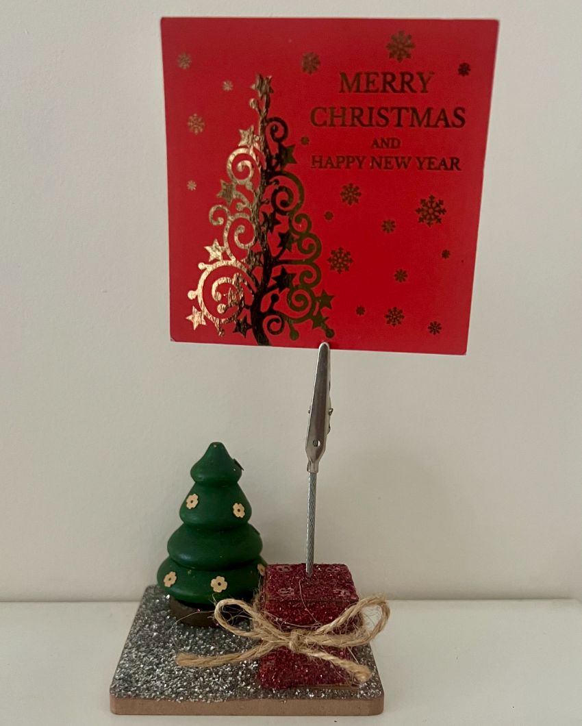 Little Christmas Tree Photo Clip Holder