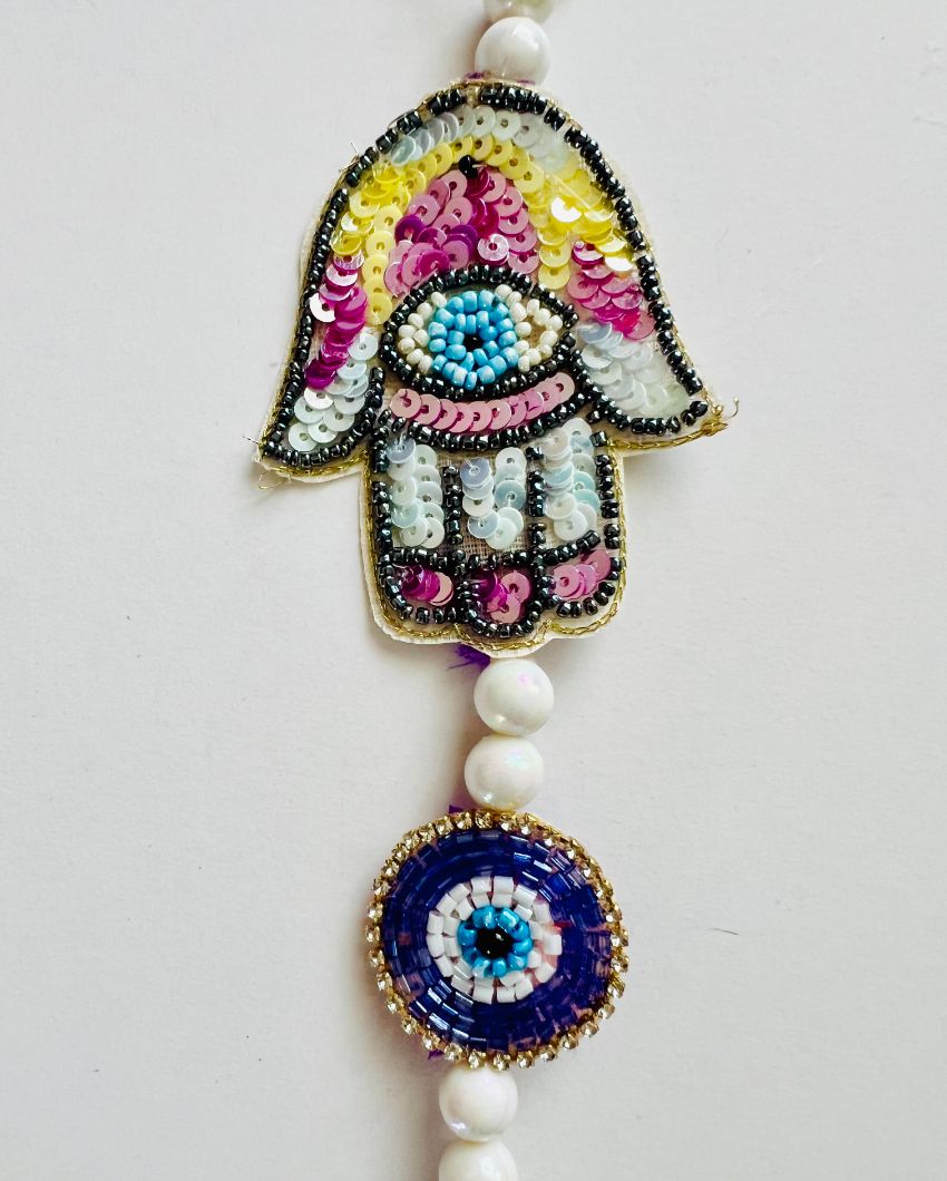 Hamsa Hand Festive Decor Hanging | 13 x 2 inches