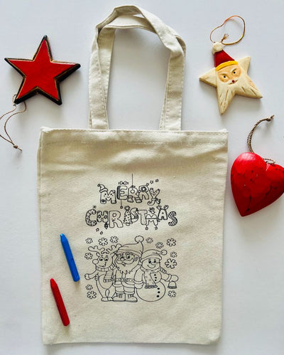 Diy Colouring Santa, Snowman & Reindeer Goody Bag