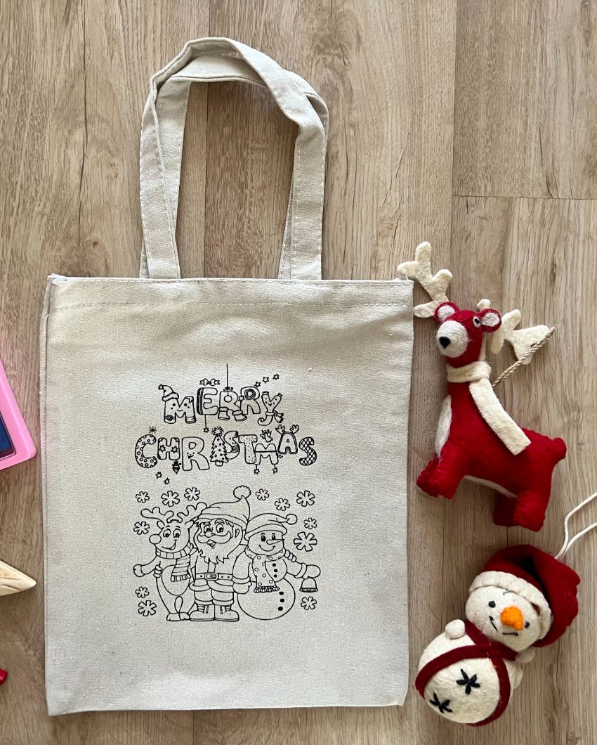 Diy Colouring Santa, Snowman & Reindeer Goody Bag