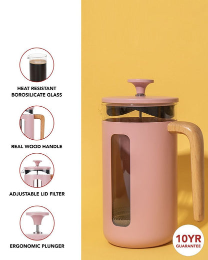 Pink Cafetière Coffee Maker