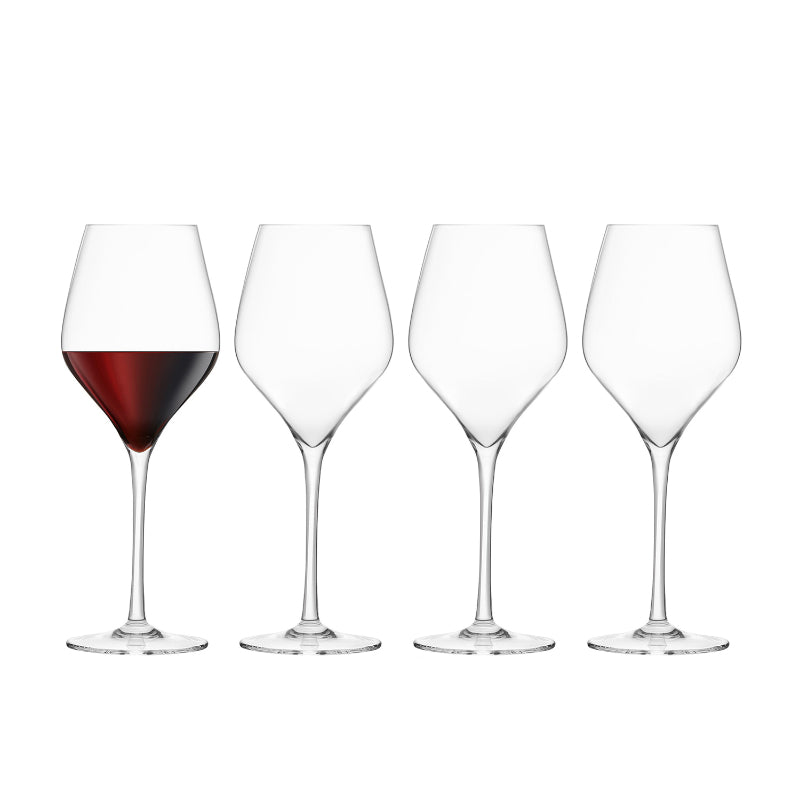 Red Wine Lead-Free Crystal Glasses | Set of 2 Set of 4