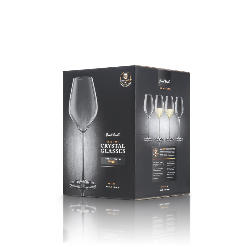 White Wine Lead-Free Crystal Glasses | Set of 2 Set of 4