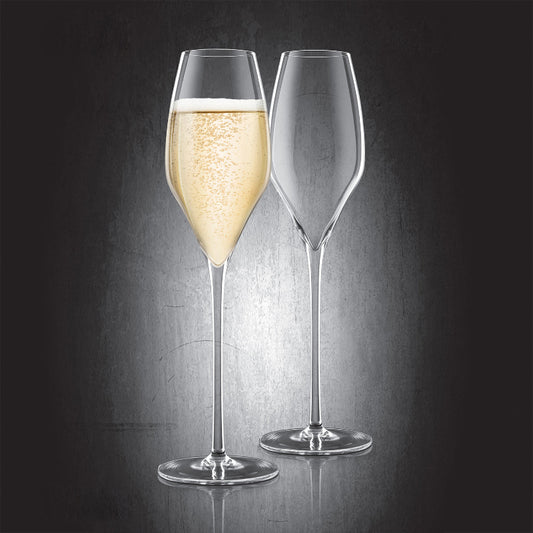 Champagne Lead-Free Crystal Glasses | Set of 2 Set of 2