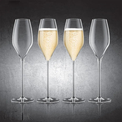 Champagne Lead-Free Crystal Glasses | Set of 2 Set of 4