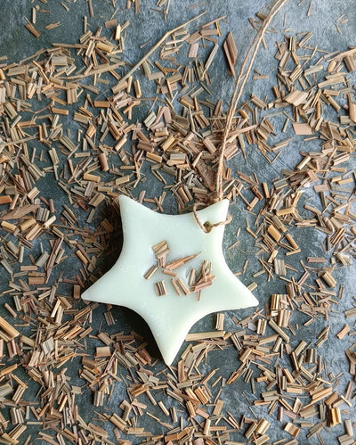 Star Shaped Lemongrass Wax Sachet | 3 x 2 inches