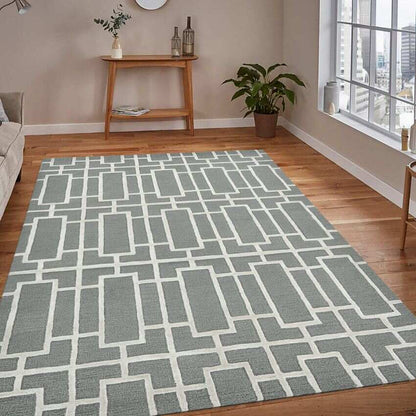 Ash Wool Hand Tufted Rug Carpet