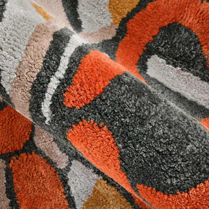 Beautiful Multicolor Shade Hand-Tufted Wool Area Rug | 8 x 5 Feet