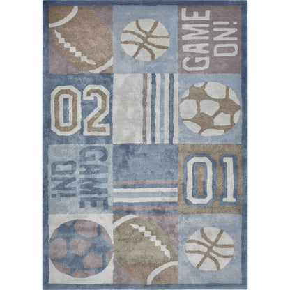 Elegant Multicolor Shade Hand-Tufted Wool Area Rug | 8 x 5 Feet