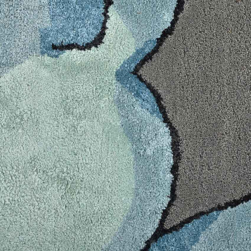 Beautiful Grey Shade Hand-Tufted Wool Area Rug | 8 x 5 Feet