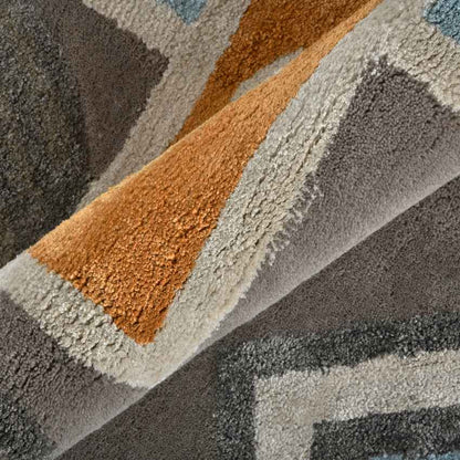 Beautiful Multicolor Shade Handmade Wool Area Carpet | 8 x 5 Feet