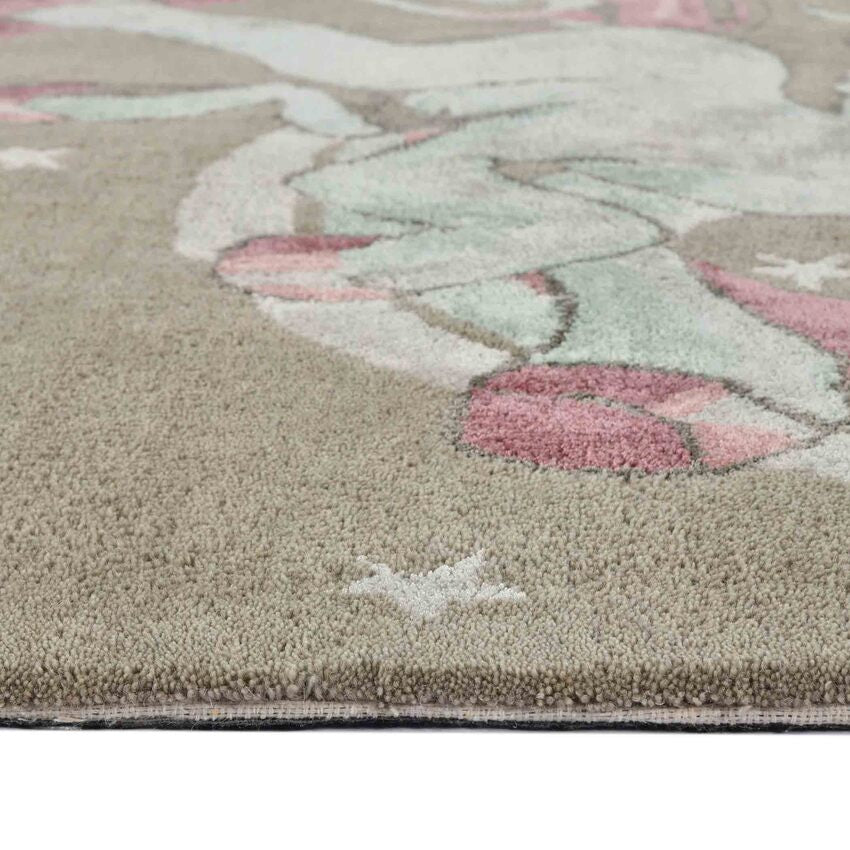 Beautiful Multicolor Shade Handmade Wool Area Carpet | 8 x 5 Feet