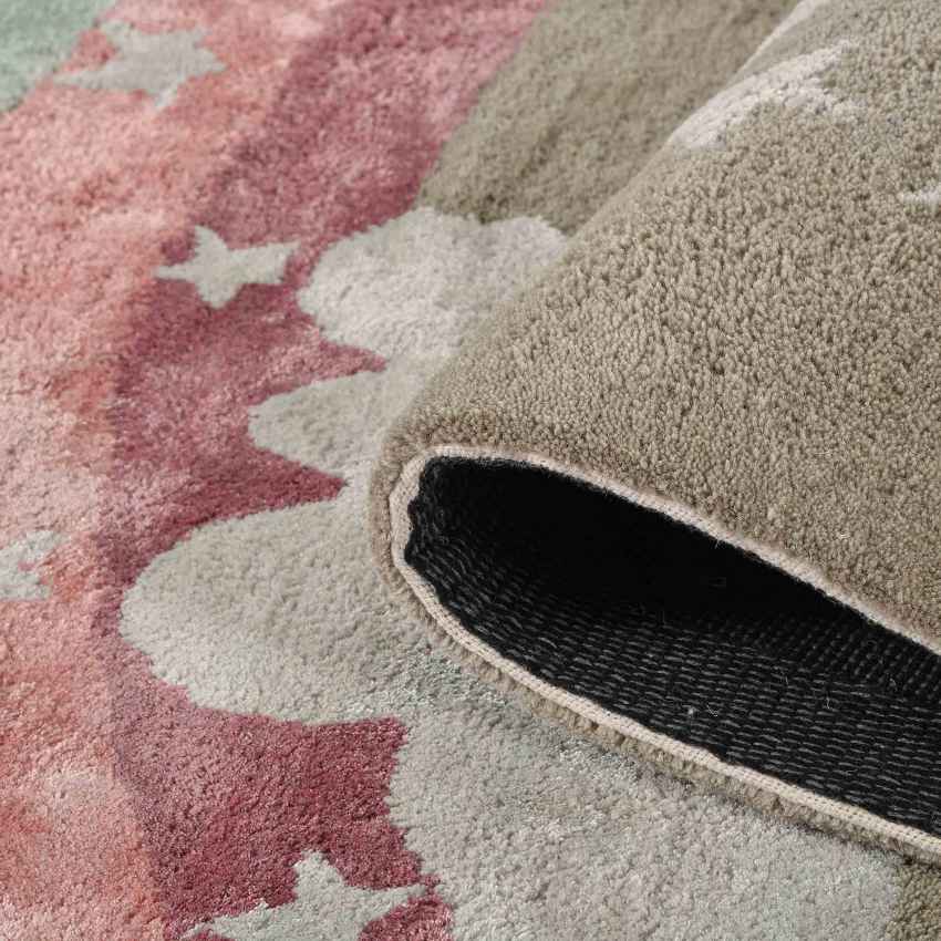 Beautiful Multicolor Shade Handmade Wool Area Carpet | 8 x 5 Feet