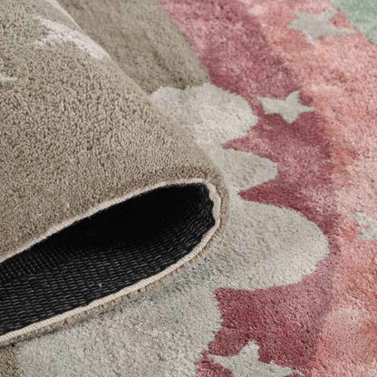 Beautiful Multicolor Shade Handmade Wool Area Carpet | 8 x 5 Feet