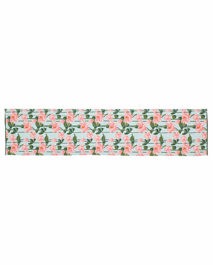Lotus Printed Cotton Table Runner | 13 x 59 inches