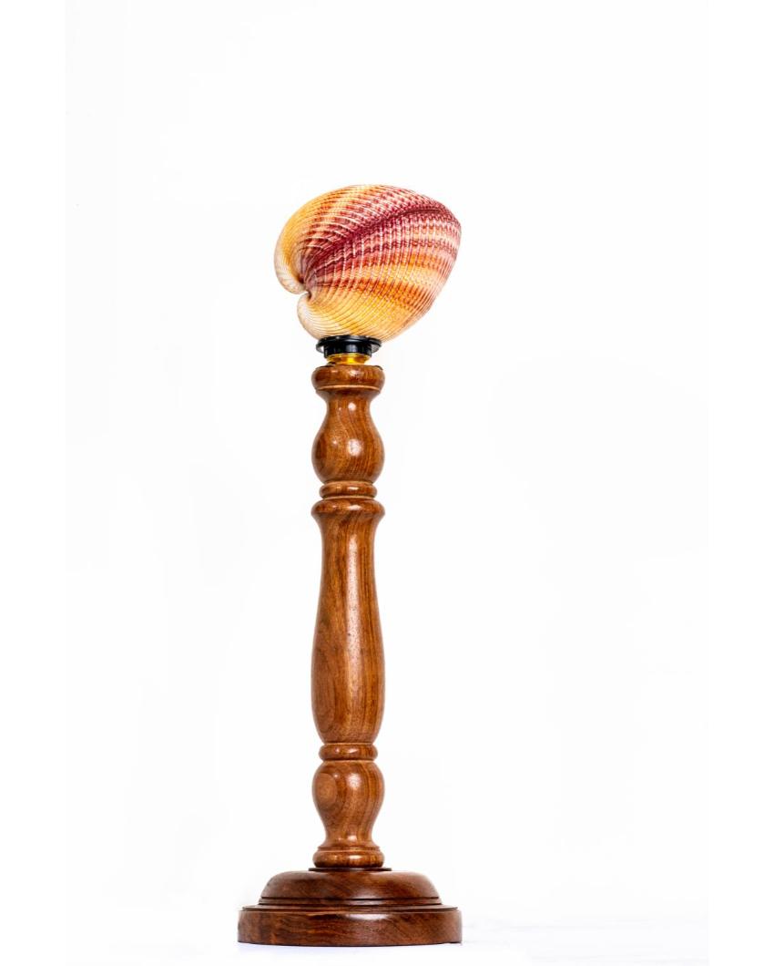 Elegant Multicolor Coconut Chippy Table Lamp | 6 x 20 inches