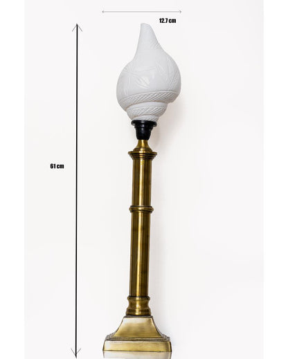 Divine Glow White Shank Shell Table Lamp | 5 x 24 inches