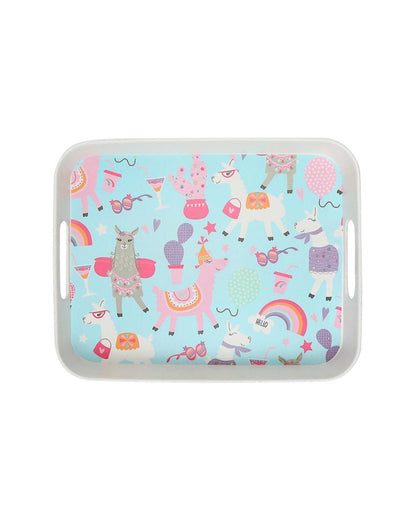 Unicorn Print Bamboo Fiber Kids Dinner Set