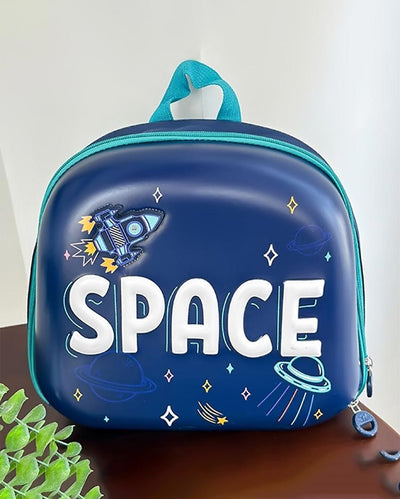 Fun Blue Space Craft Early Learning Backpack | 11 x 4 x 10 inches