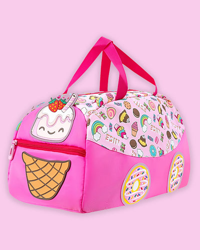 Sweet Donuts Candy Theme 26L Kids Duffel Bag | 17 x 7 x 10 inches