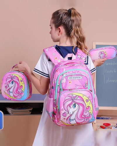 Magical Kids Moonlit Unicorn Matching Backpack Set | 16 x 12 inches | Set of 3