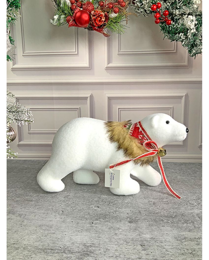 Winter Bears Showpiece Christmas Decoration Combo | Pack Of 2