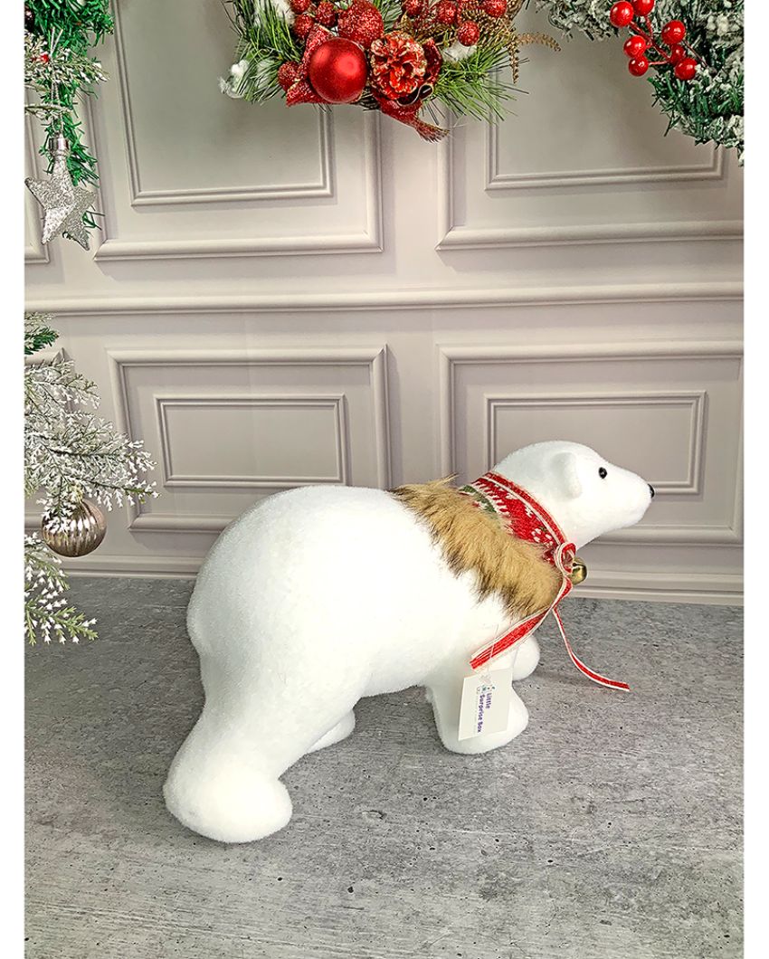 Winter Bears Showpiece Christmas Decoration Combo | Pack Of 2