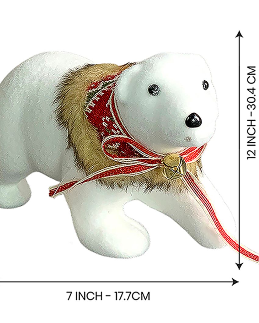 Winter Bears Showpiece Christmas Decoration Combo | Pack Of 2