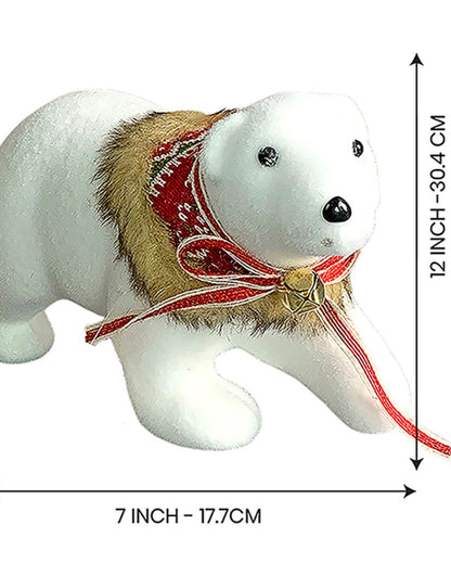 Winter Bears Showpiece Christmas Decoration Combo | Pack Of 2