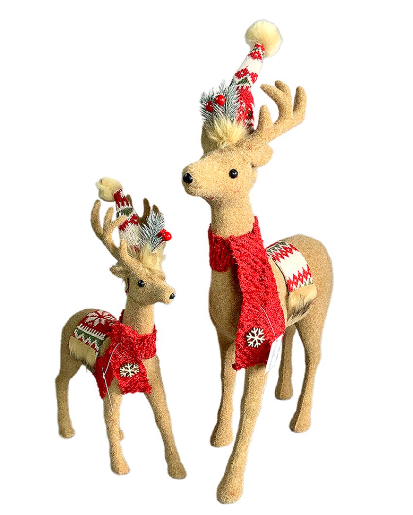 Deer Showpiece Christmas Decoration Combo | Pack Of 2