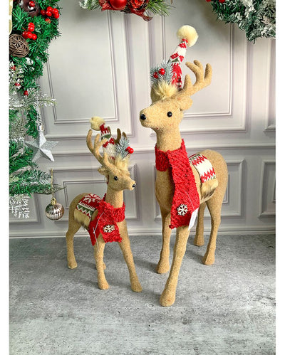 Deer Showpiece Christmas Decoration Combo | Pack Of 2