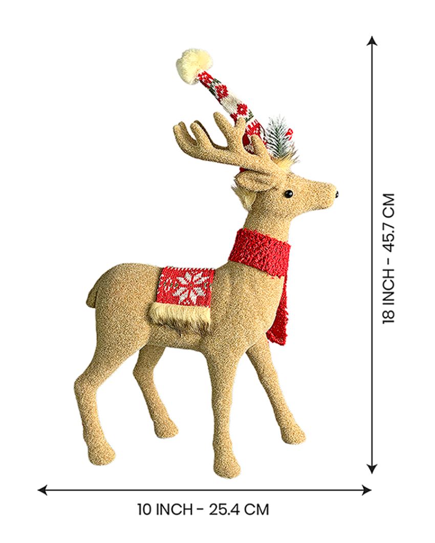 Deer Showpiece Christmas Decoration Combo | Pack Of 2