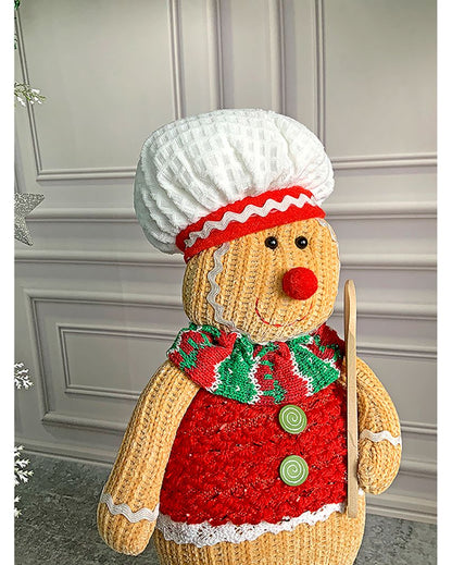 Gingerbread Man Showpiece Christmas Decoration Combo | Pack Of 2 | 6 x 15 inches