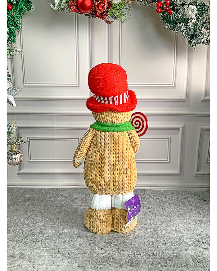 Gingerbread Man Showpiece Christmas Decoration Combo | Pack Of 2 | 6 x 15 inches