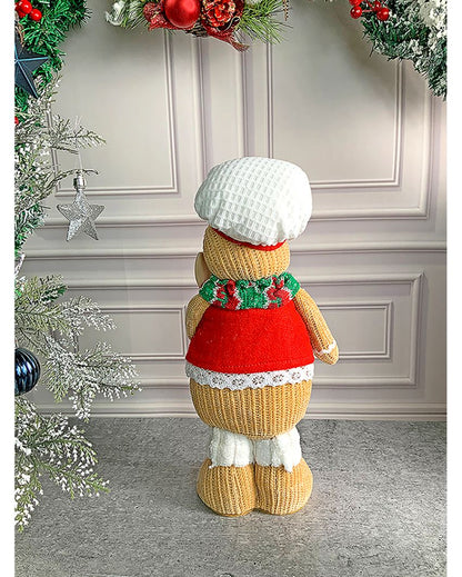 Gingerbread Man Showpiece Christmas Decoration Combo | Pack Of 2 | 6 x 15 inches