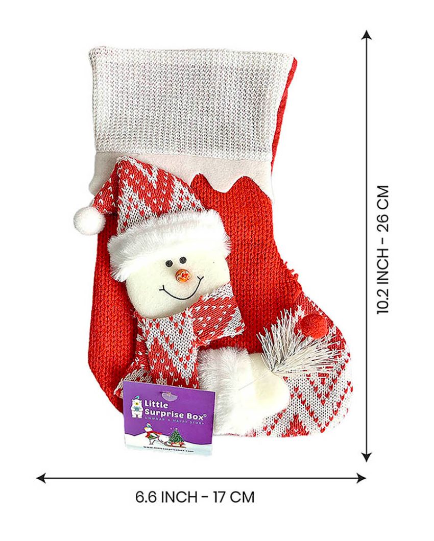 3D Stockings For Gifts & Christmas Decor | 3 Pieces Combo | 7 x 10 inches