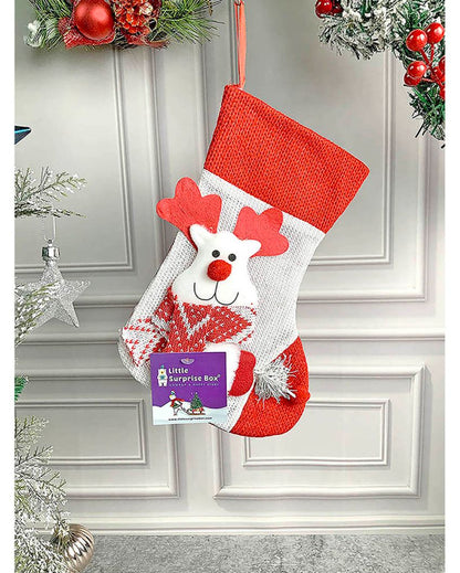 3D Stockings For Gifts & Christmas Decor | 3 Pieces Combo | 7 x 10 inches