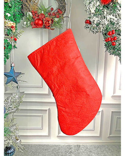 3D Christmas Stockings For Gifts & Decor | Set of 3 | 9 x 13 inches