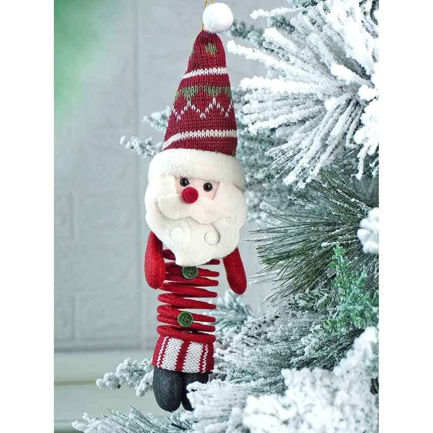 Spring Reindeer Santa Snowman Christmas Tree Ornaments Combo | Pack Of 3 | 4 x 3 x 5 inches