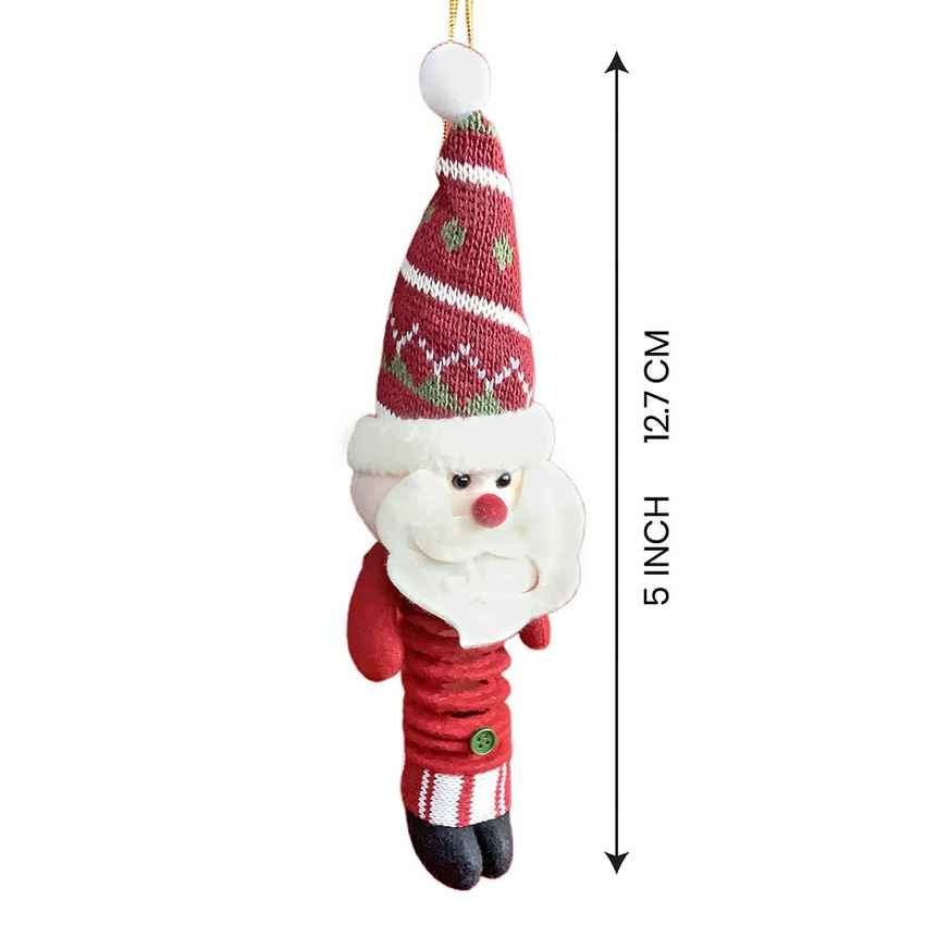 Spring Reindeer Santa Snowman Christmas Tree Ornaments Combo | Pack Of 3 | 4 x 3 x 5 inches