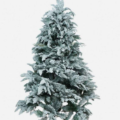 Snowy Large Leaves Artificial Christmas Tree Accent Decoration | 32 x 60 inches