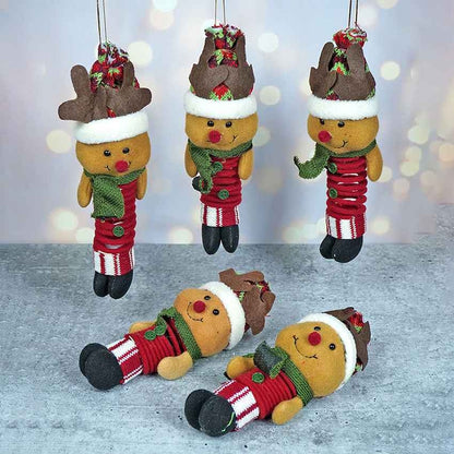 Reindeer Christmas Tree Ornaments Combo | Set of 5 | 4 x 3 x 5 inches