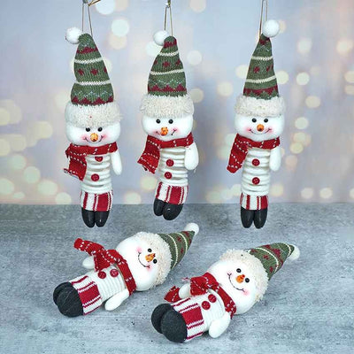 Snowman Christmas Tree Ornaments Combo Set | Set Of 5 | 4 x 3 x 5 inches