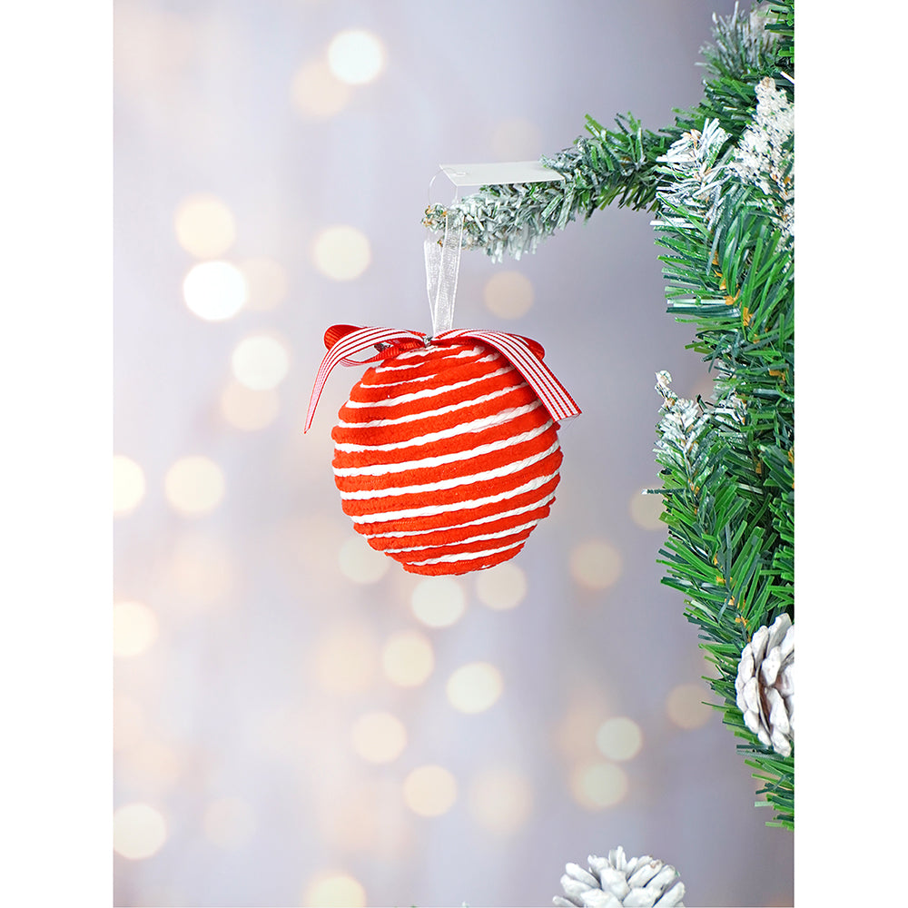 Red Candy Land Themed Big Size Tree Ornaments Christmas Decoration | Pack of 5 | 4 x 6 inches