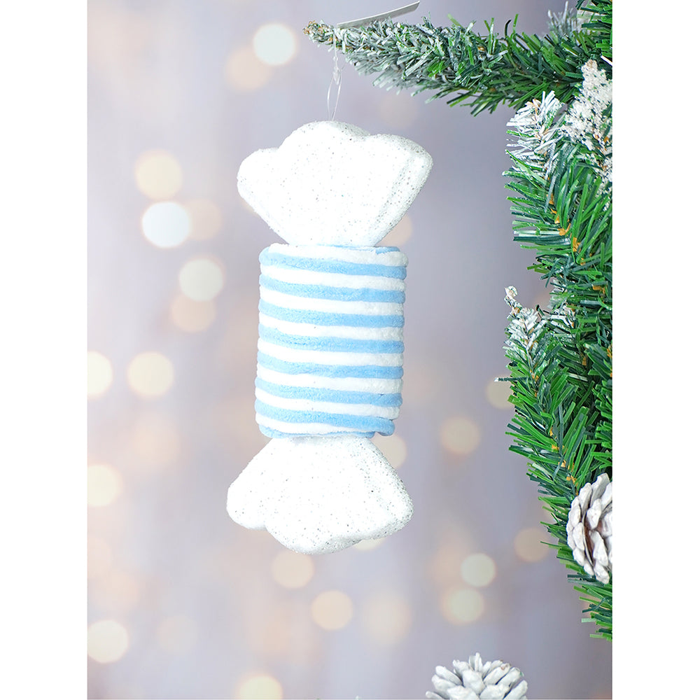 Pastel Blue Double Candy Land Themed Tree Ornaments Christmas Decoration | Pack of 6 | 5 x 5 inches